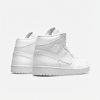 AJ 1 Mid - Triple White