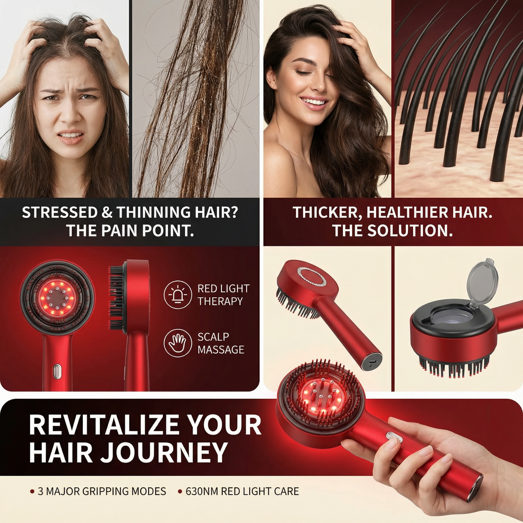 Hailicare Electric Scalp Massage Brush